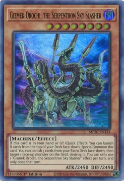 Gizmek Orochi, The Serpentron Sky Slasher Secret Rare 1st Edition RIRA-EN029 Yu-Gi-Oh! TCG Near Mint Gizmek Orochi, The Serpentron Sky Slasher Secret Rare 1st Edition RIRA-EN029 Yu-Gi-Oh! TCG Near Mint