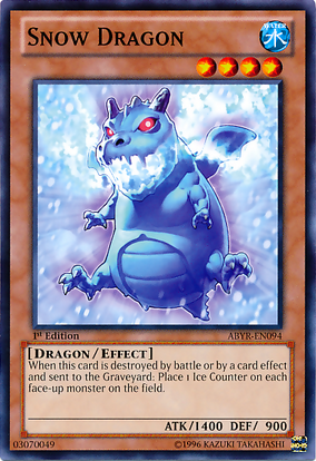 遊戯王OCG デュエルモンスターズ snow Snow Dragon | Yu-Gi-Oh! Wiki | Fandom