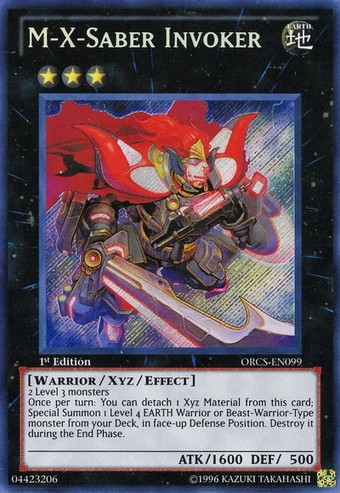 Card Errata:M-X-Saber Invoker | Yu-Gi-Oh! Wiki | Fandom
