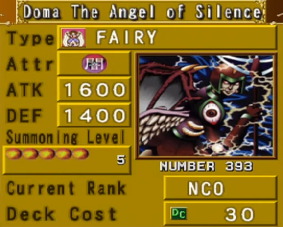 Doma The Angel of Silence (DOR), Yu-Gi-Oh! Wiki