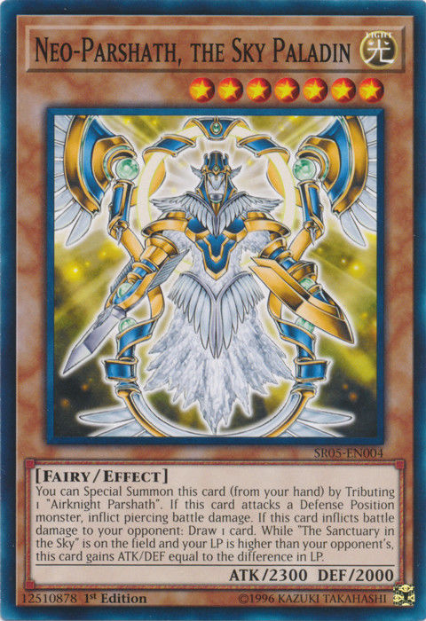 Yu-Gi-Oh Strike of Neos Single Neo-Parshath, the Sky Paladin Secret Rare -  1st Edition