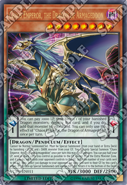 Card Gallery:Chaos Emperor, the Dragon of Armageddon | Yu-Gi-Oh 