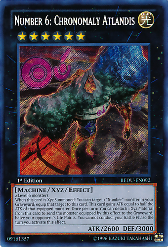 遊戯王　YuNo.6のカード Number 6: Chronomaly Atlandis - Ultra Rare NCF1-JP006