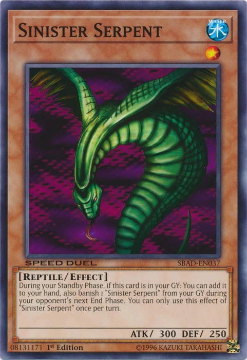 Card Errata:Sinister Serpent | Yu-Gi-Oh! Wiki | Fandom