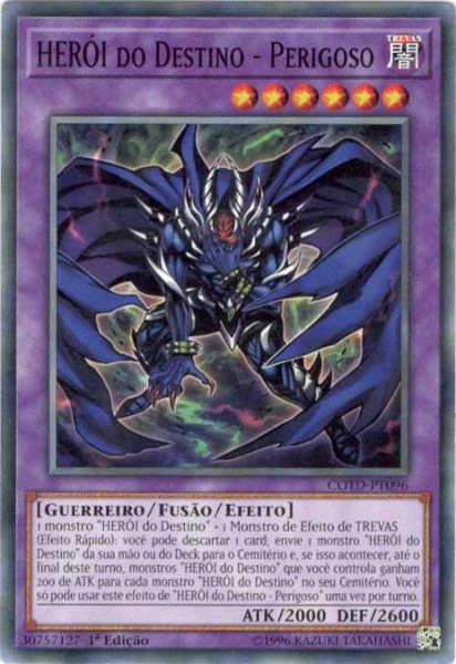 Yu-gi-oh Herói Do Destino - Perigoso - Ultra Raro Frete Incl