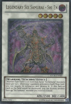 Card Gallery:Legendary Six Samurai - Shi En | Yu-Gi-Oh! Wiki | Fandom
