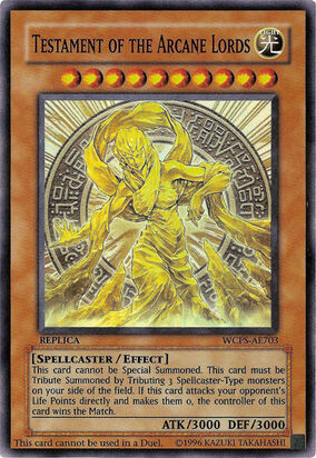 Yu-Gi-Oh Testament of the Arcane Lords WCPS-AE703 Super Rare