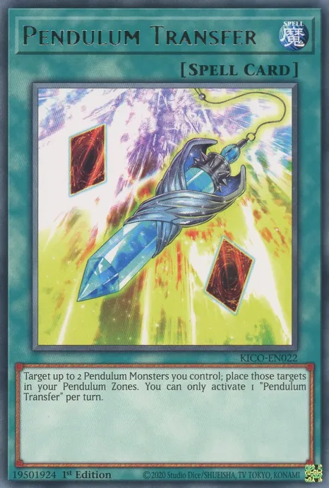 YuGiOh Pendulum Shift 1st Edition Quick-Play Spell Card