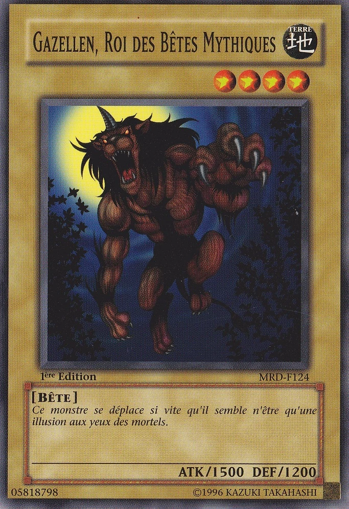 Card Errata:Gazelle the King of Mythical Beasts | Yu-Gi-Oh! Wiki