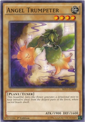 An example of the Series 9 layout on Tuner Normal Monster Cards. This is "Angel Trumpeter", from Shining Victories.