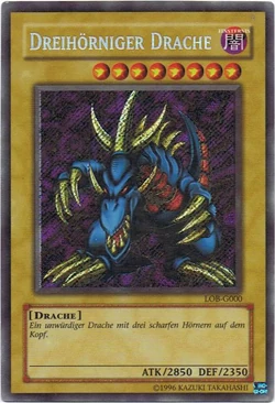 遊戯王 TRI-HORNED DRAGON 英語 LOB-000　トライホーン Tri-Horned Dragon (LOB-000) - The Legend of Blue Eyes White