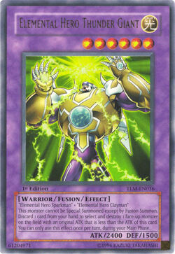 Card Gallery:Elemental HERO Thunder Giant | Yu-Gi-Oh! Wiki | Fandom