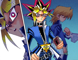 Jonouchi apparition helps Dark Yugi