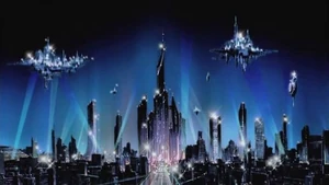 New Domino City in the 23rd century, before the Meklord genocide.