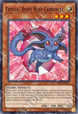 Card Gallery:Crystal Beast Ruby Carbuncle | Yu-Gi-Oh! Wiki | Fandom