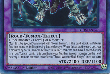 Fossil Warrior Skull Knight, Card Details