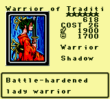 #618 "Warrior of Traditi"