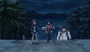 Allen Brings Yuya and The co to the Duel Lodge