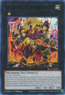 Card Gallery:Number 54: Lion Heart | Yu-Gi-Oh! Wiki | Fandom