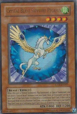 Card Gallery:Crystal Beast Sapphire Pegasus | Yu-Gi-Oh! Wiki | Fandom