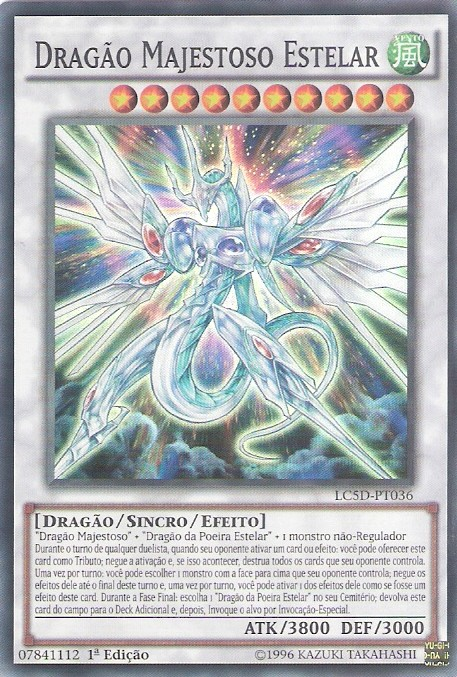 DRAGAO POEIRA ESTELAR Yu-Gi-Oh! 5Ds 