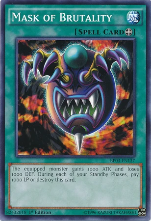 Card Errata:Mask of Brutality | Yu-Gi-Oh! Wiki | Fandom
