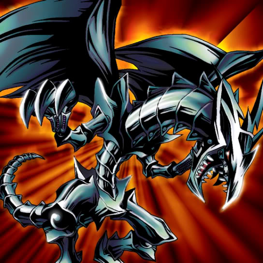 red eyes darkness metal dragon render