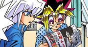 Bakura and Yugi learn about the Millennium Tauk