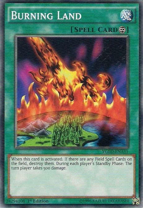 Card Errata:Burning Land | Yu-Gi-Oh! Wiki | Fandom