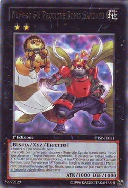 Card Gallery:Number 64: Ronin Raccoon Sandayu | Yu-Gi-Oh! Wiki