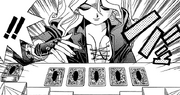 Mai, using her  against Jonouchi