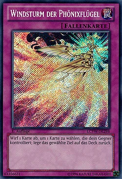 YU-GI-OH, PHOENIX WING WIND BLAST, GOLD, PGLD-EN070, 1. Edition, TOP