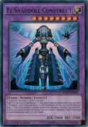 An example of the Series 9 layout on Fusion Monster Cards. This is "El Shaddoll Construct", from Duelist Alliance.
