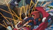Greiger and Yusei clashes each other.