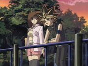 Yami and Téa talking about Yami's (at this point) unknown past, whilst on their 'date'