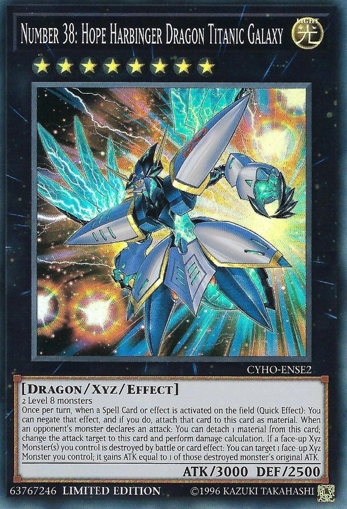 Number 38: Hope Harbinger Dragon Titanic Galaxy | Yu-Gi-Oh! Wiki | Fandom
