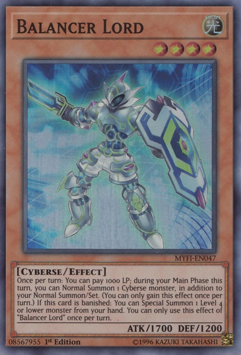 Thẻ bài Yugioh chính hãng | Balancer Lord | MYFI Super Rare