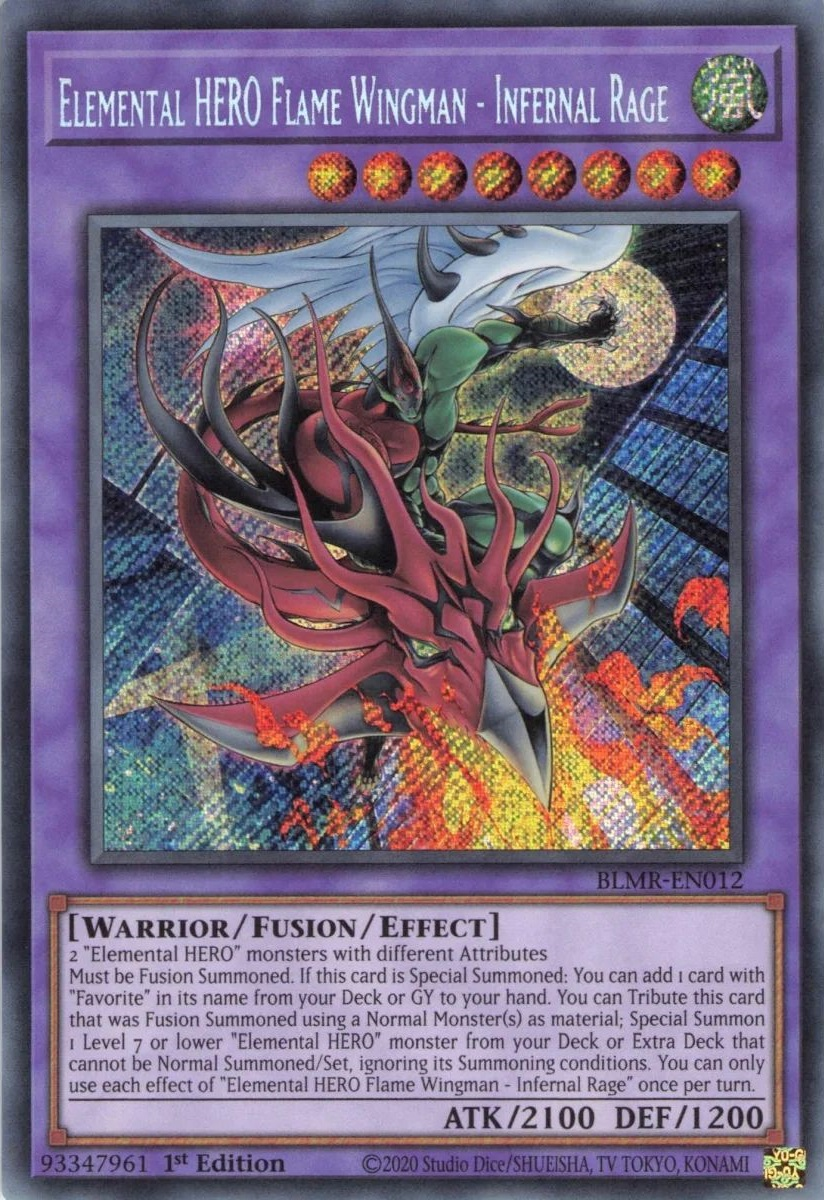 Elemental HERO Flame Wingman - Infernal Rage | Yu-Gi-Oh Elemental HERO Flame Wingman - Infernal Rage | Yu-Gi-Oh