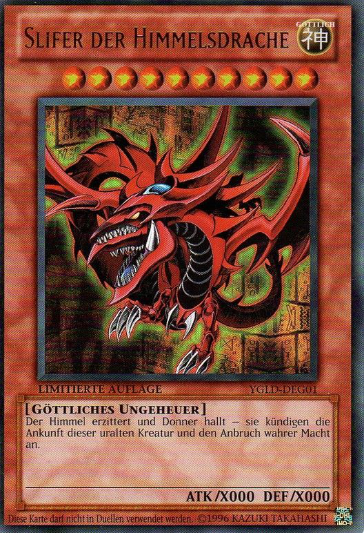 MVP1-1 Auflage Slifer der Himmelsdrache Gold Rare Yu-Gi-Oh MVP1-1 Auflage Slifer der Himmelsdrache Gold Rare Yu-Gi-Oh