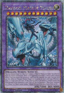 遊戯王 RA04-EN055 究極竜魔導師 Dragon Master Magia (英語版 1st Edition プリズマティックアルティメットレア) Quarter Century Stampede Dragon Master Magia (Platinum Secret Rare) RA04-EN055