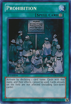 Prohibition | Yu-Gi-Oh! Wiki | Fandom