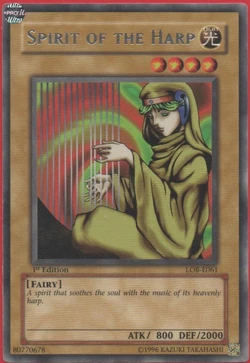 spirit of the harp yugioh card Amazon.com: Yu-Gi-Oh! - Spirit of The Harp (LOB-078) - Legend of Blue Eyes  White Dragon - Unlimited Edition main image 0