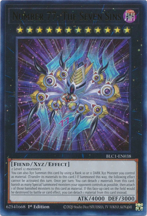 Card Errata:Number 77: The Seven Sins | Yu-Gi-Oh! Wiki | Fandom