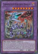 An example of the Series 7 layout on Fusion Monster Cards. This is "Chimeratech Fortress Dragon", from Black-Winged Dragon Collectible Tin.