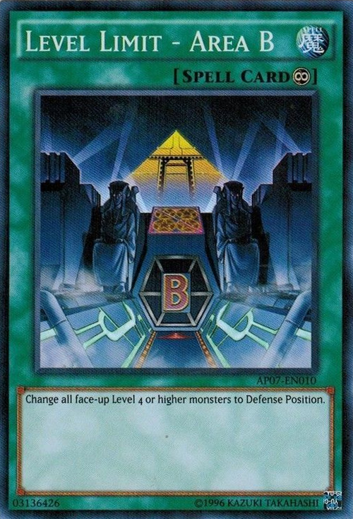 Level Limit - Area B, Yu-Gi-Oh! Wiki