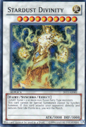 An example of the Series 7 layout on illegal Synchro Monster Cards. This is "Stardust Divinity", a World Championship Series 2010 promotional card.