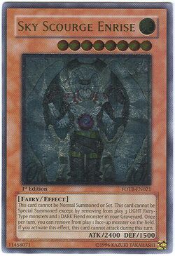 yugioh Sky Scourge Enrise FOTB-EN021 1st Edition Ultimate