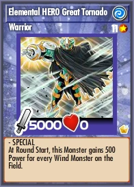 Card Gallery:Elemental HERO Great Tornado | Yu-Gi-Oh! Wiki | Fandom