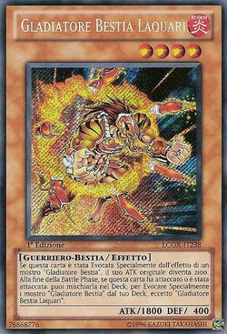 Yu-Gi-Oh! Gladiator Beast Laquari RYMP-EN096 1st Edition Secret