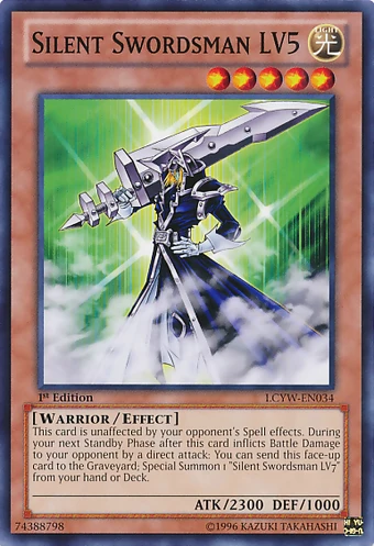 Card Errata:Silent Swordsman LV5 | Yu-Gi-Oh! Wiki | Fandom